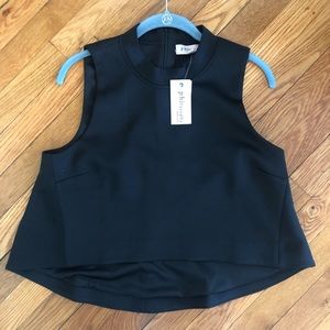 NWT Philosophy “Scuba” Sleeveless Top in Blackbird, Size Medium